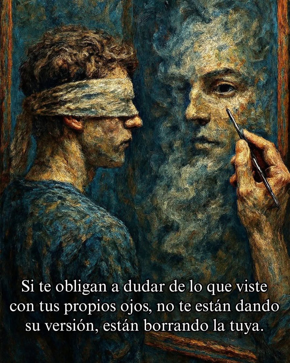 musicandsoularg's tweet photo. La forma más peligrosa de manipulación es aquella que no te dice qué hacer, sino que te hace dudar de tu propia capacidad para percibir la realidad. 

El manipulador que usa el gaslighting no niega los hechos por error, lo hace con la intención de que dejes de confiar en tu memoria. 

Frases como "eso nunca pasó", "estás exagerando" o "estás loco" son herramientas para desgastar tu seguridad hasta que termines aceptando su versión de la historia como la única verdad posible.

Esta táctica busca que te vuelvas dependiente de su criterio. 

Al invalidar tus sentimientos y tus recuerdos, el manipulador se convierte en el único referente "estable" en tu vida. 

Si notas que pides disculpas constantemente por cosas que estás seguro de que no hiciste, o si sientes que tienes que grabar conversaciones para demostrar que no te inventas las cosas, estás en medio de un ataque directo a tu salud mental.

El manipulador suele mezclar la mentira con pequeñas dosis de afecto para confundirte aún más. 

Te hará dudar de tu juicio y, justo cuando estés a punto de romper el vínculo, te recordará lo "mucho que te apoya" a pesar de tus supuestas confusiones. 

Este ciclo de confusión y rescate es lo que genera un vínculo traumático del que es muy difícil salir sin ayuda externa. 

La confusión es su mejor escondite.

Para defenderte, debes dejar de discutir los hechos con ellos. 

Un manipulador nunca admitirá la verdad porque su meta es ganar la discusión, no resolver el conflicto. 

Empieza a llevar un registro privado de los eventos: escribe lo que pasó, cómo te sentiste y qué se dijo. 

Tener una prueba física de tu realidad te ayuda a mantener el ancla cuando ellos intenten crear una tormenta de dudas a tu alrededor.

Confía en tu instinto por encima de sus palabras. 

Si tu cuerpo siente que algo está mal, aunque no puedas explicarlo lógicamente, es porque tu subconsciente ha detectado la incongruencia que tu mente consciente intenta justificar. 

Tu cordura no es negociable. Aprende a decir: "Sé lo que vi y no voy a debatir mi realidad contigo". 

✨El manipulador pierde su poder en el momento en que tú dejas de intentar que él te de la razón✨