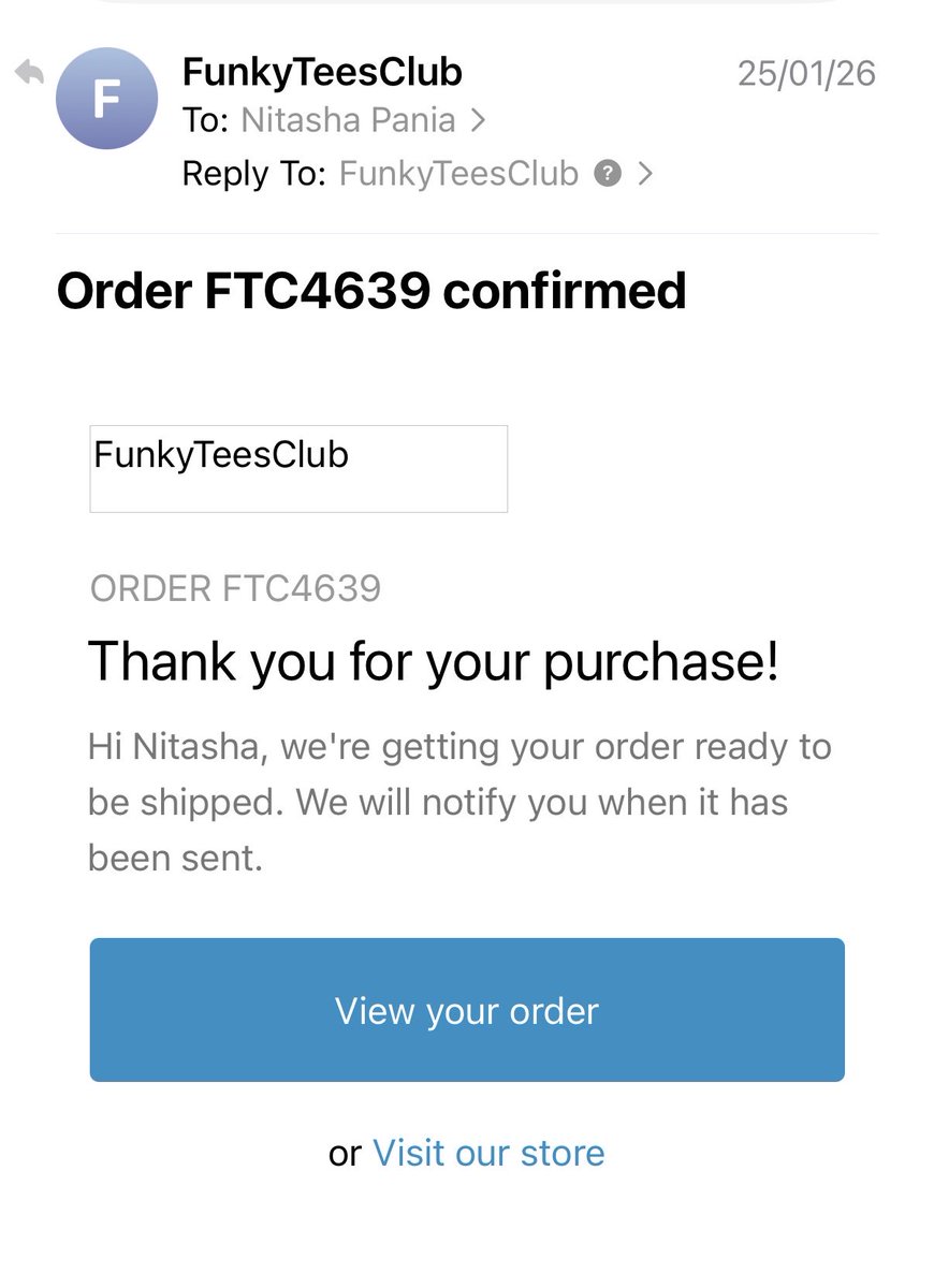 NitashaPania's tweet photo. #FunkyTeesClub is a fraud. Post the pre-paid order, they simply disappear. No reply to email, phone, watsapp, Insta. Nada. How sad. #FunkyTees #Funkytshirts https://t.co/hrQbCSnBLT