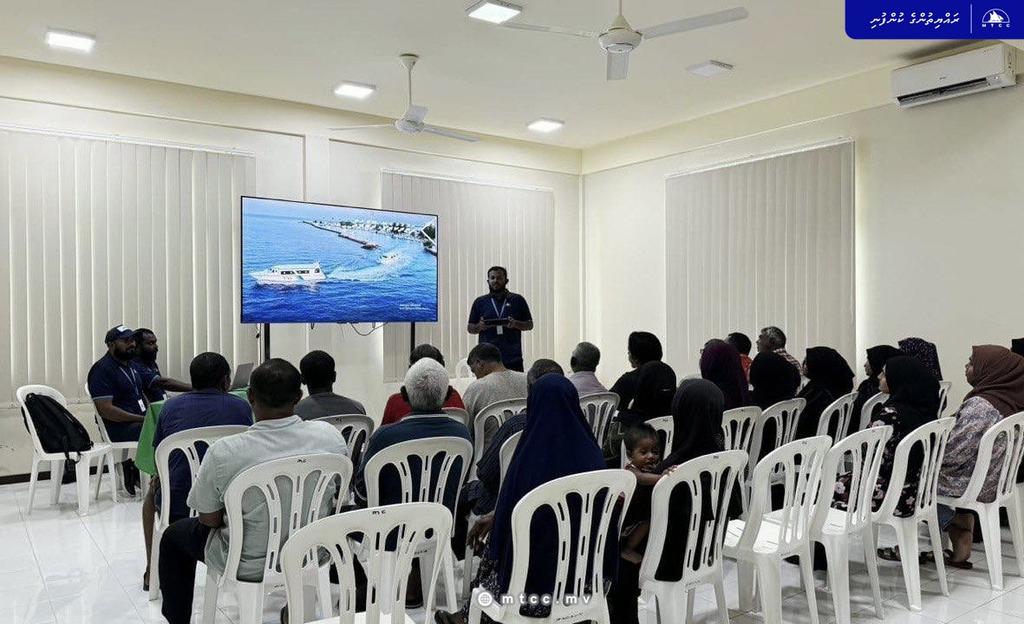 MTCCPlc's tweet photo. #Highlights of the RTL Ferry awareness session we held at Dh. Maaenboodhoo today. We would like to extend our gratitude to the Maaenboodhoo Council, and SOEs on the island for their help and cooperation with this session. #RTLFerry #ConnectingRaajje #RayyithungeKunfuni https://t.co/YQ29PGPoix