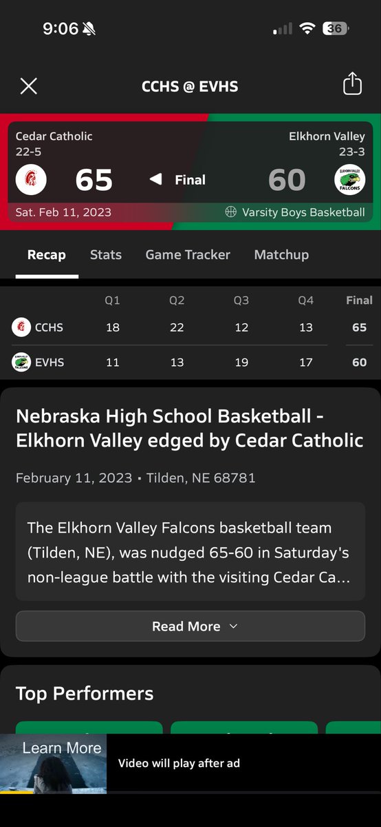 Barstool Cedar Catholic (10-1) tweet media