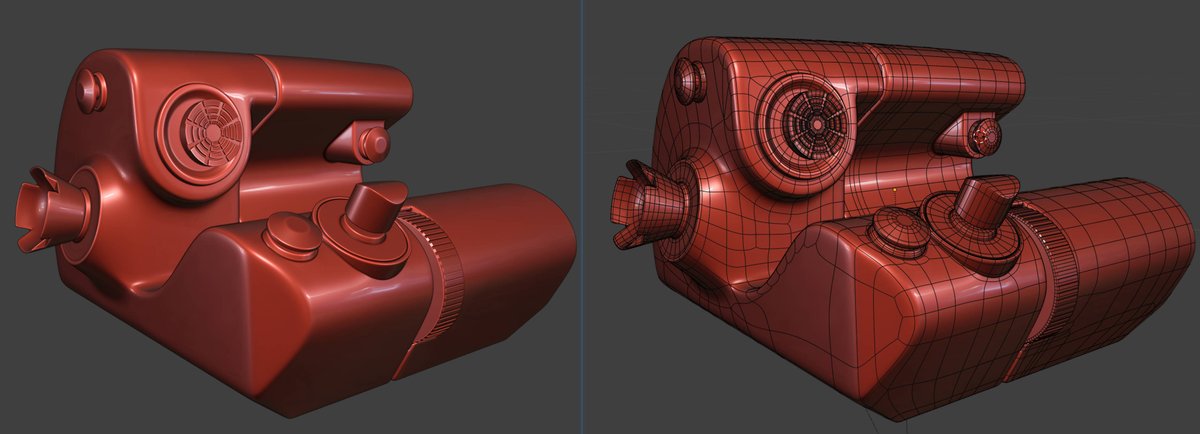 Just when I think I'm out, SubD pulls me back in!
#b3d #hardsurface