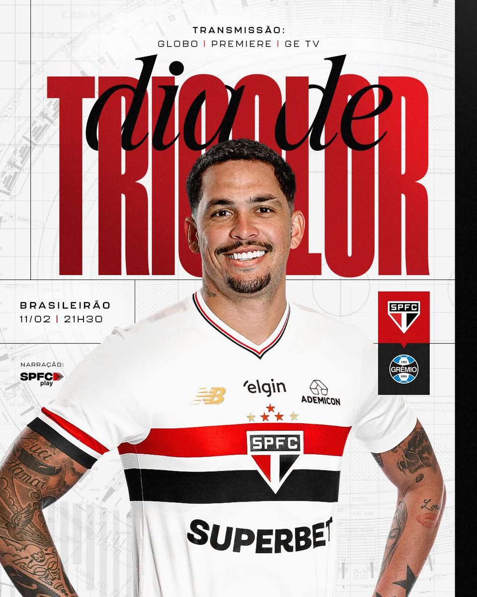akayaba2018's tweet photo. Hoje tem São Paulo no MorumBIS! É #DiaDeTricolor! 

⚽️ São Paulo x Grêmio 
🏟️ MorumBIS 
⏰ 21h30 
🏆 Brasileirão (3ª rodada) 

📺 Globo, Premiere e GE TV 
🎙️ SPFC Play

🎟️ Ingressos: https://t.co/xz0cSxwHoF

#VamosSãoPaulo 🇾🇪 https://t.co/L1kbaOdTRX