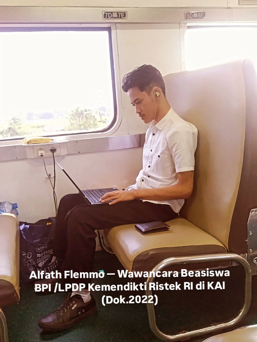 Kisah <a href="/AlfathFlemmo/">Alfath Flemmo</a> — Diuji wawancara 1,5 jam di atas kereta KAI Jakarta–Malang, hampir menyerah—setahun proses penantian, sanggahan, penolakan—tapi lolos BPI, beasiswa penuh kuliah di MarComm, BINUS Jakarta. Kamu pernah diuji di momen tak terduga? #AlfathFlemmo #Binusian #BPI