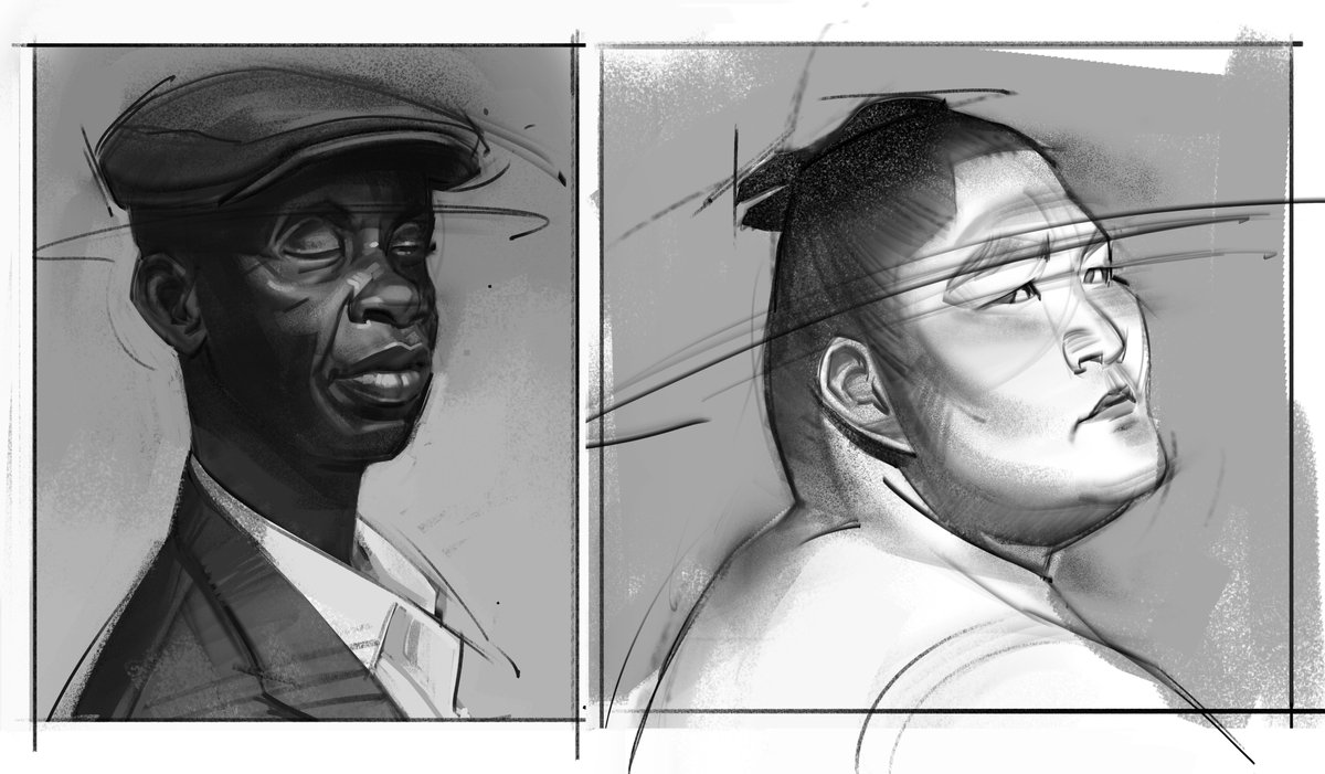 Some quick portrait sketches! #portraits #sketch #doodles #figuredrawing #gesturedrawing #gottogetbetter #drawing #anatomy #humananatomy #painting #valuestudy