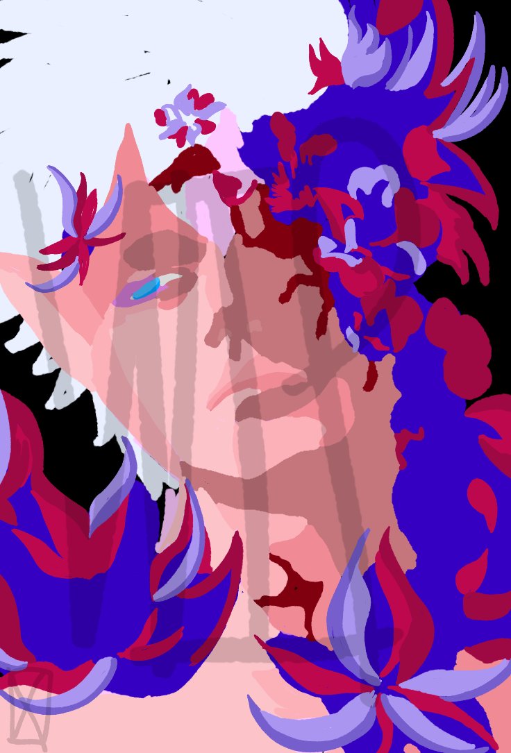 I haven't posted art in awhile so here's a wip of something I've been doing today, I'm just playing with my style and experimenting and I wanted to try rendering and not do any line art at the same time!