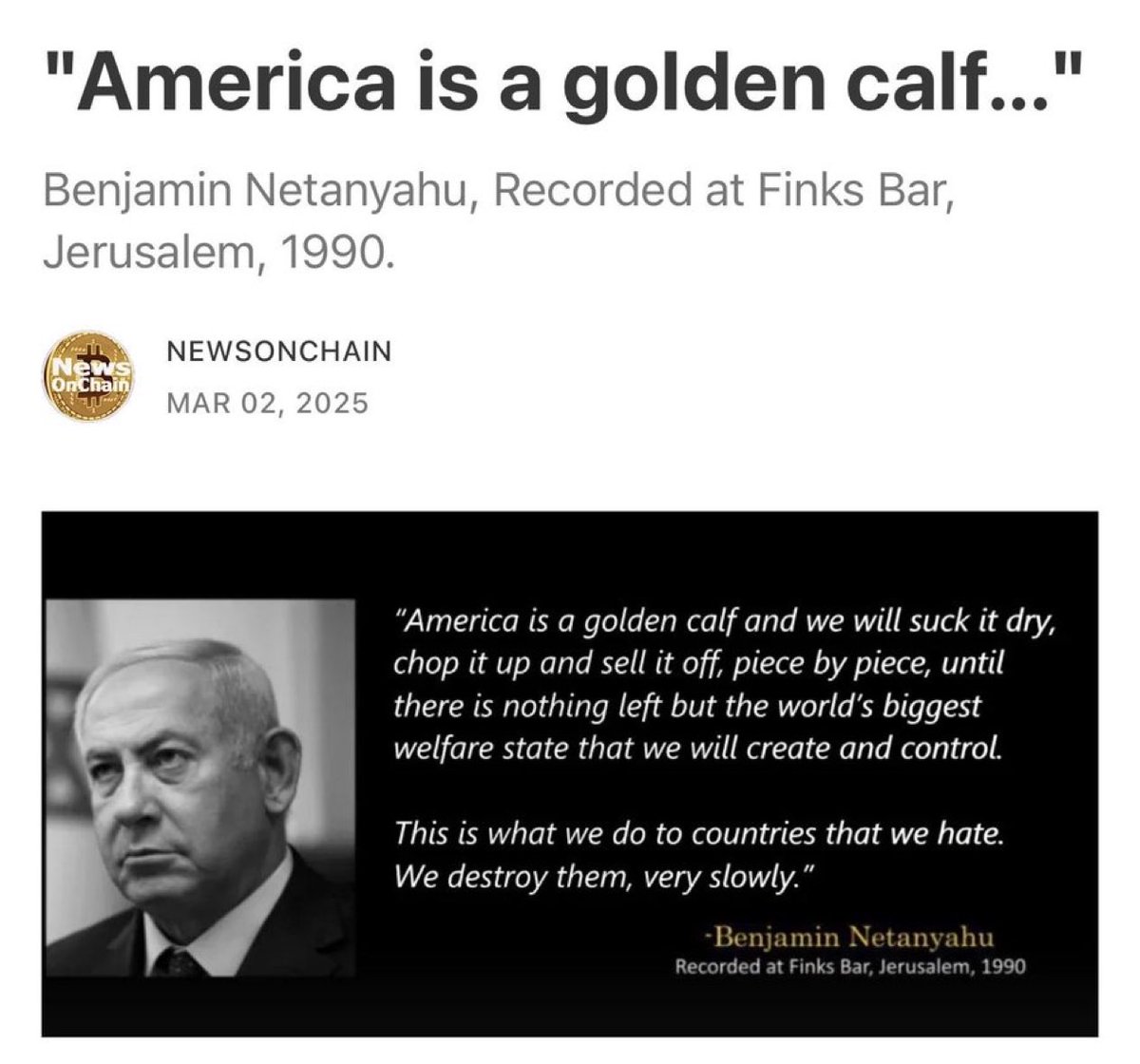 <a href="/disclosetv/">Disclose.tv</a> He should not be welcome in America, nor should he be enmeshed in our government whatsoever.🚫