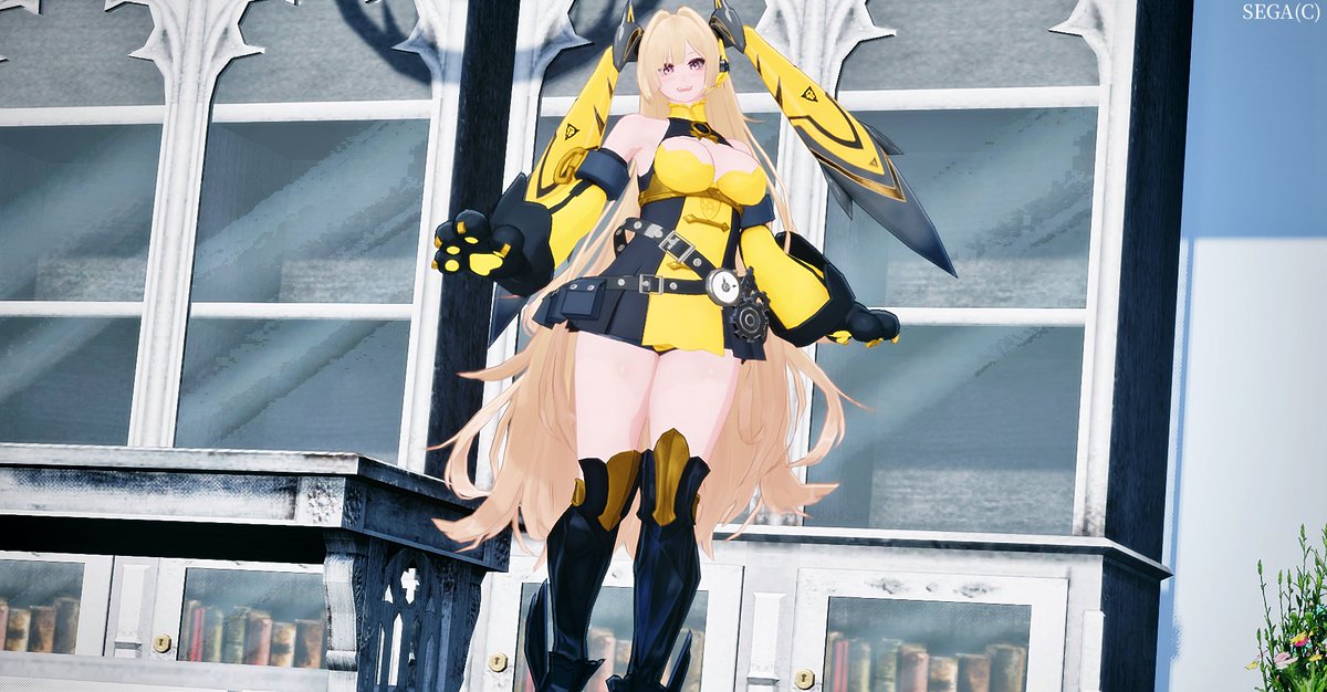 メカニカル黄色うさぎフォーム
#PSO2NGS_SS 
#メンテの日じゃないけどssを貼る