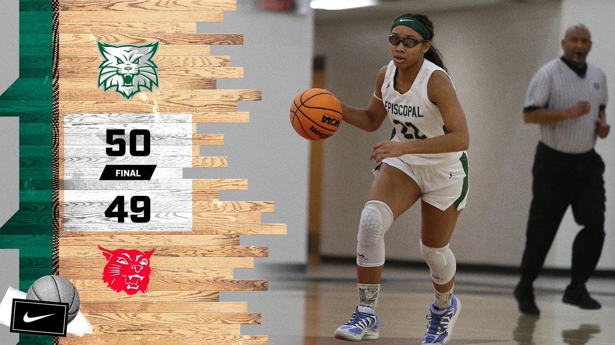 FINAL: Episcopal 50, Harding Academy 49. What a great road conference win!! 
Laney Marsh 14pts
Elois Moore 13pts
Abby Edwards 13pts
Catherine Crow 6pts
Ariana Johnson 4pts