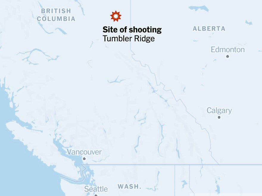#BREAKING Ten people were killed in shootings in Tumbler Ridge, British Columbia, on Tuesday, according to the Royal Canadian Mounted Police. Six victims were found dead at a high school, and another died while being transported to hospital. A person believed to be the shooter