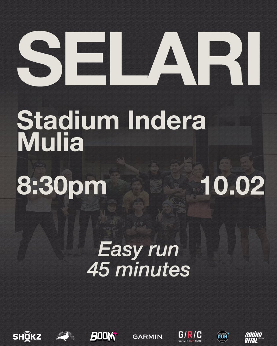 Jom easy run malam ni! #selari <a href="/MohKeIpoh/">Mohhh!</a>