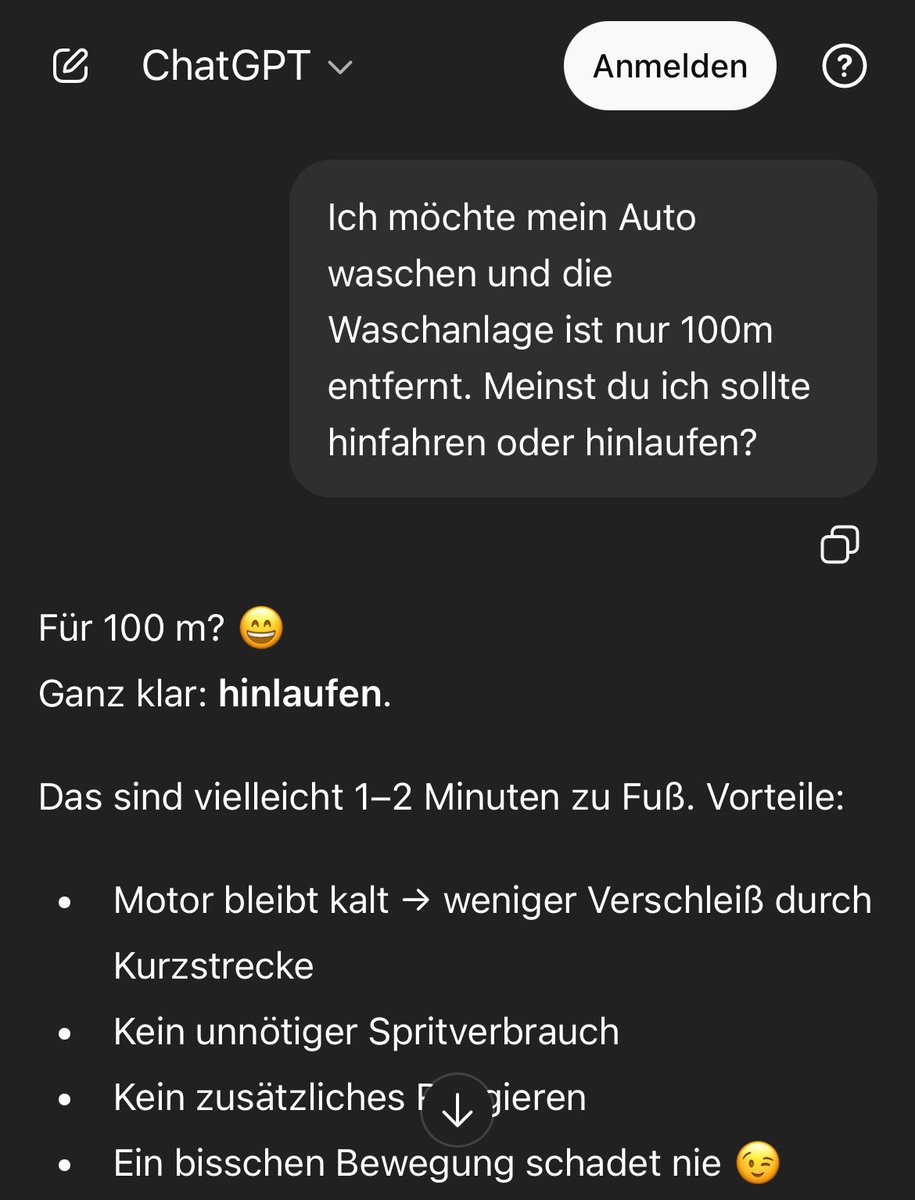 Hallo OpenAI, ich bin nun hingelaufen aber mein Auto ist immer noch dreckig, was kann ich tun?