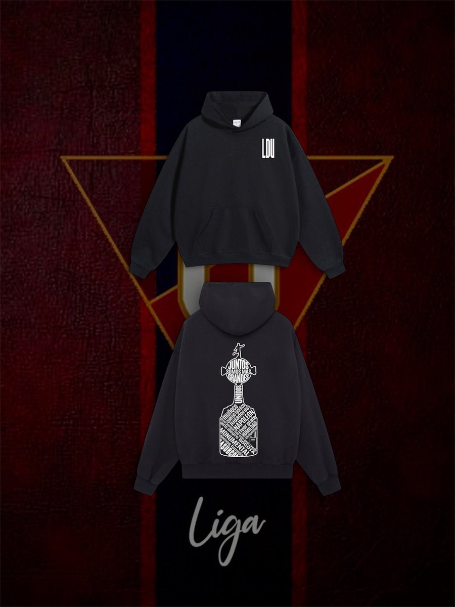 Hola amigos hinchas de Liga, estoy haciendo esos hoodies de Liga, si gustan puedes escoger los diseños o personalizarlos. Me ayudan con un RT ⚽️🤍
