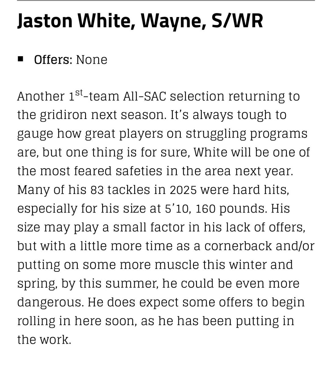 Jaston White tweet media