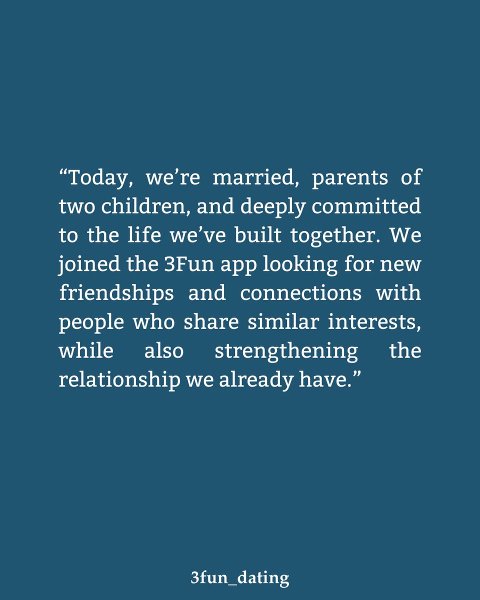 3fun_app's tweet image. After overcoming long-distance challenges and growing their family, Gabriel and Gabriele, now married with two children, joined 3Fun to meet like-minded people.
👉 Tap the link in our bio to download 3Fun and discover open-minded people near you
#3fun #lifestyle #polyamory #enm