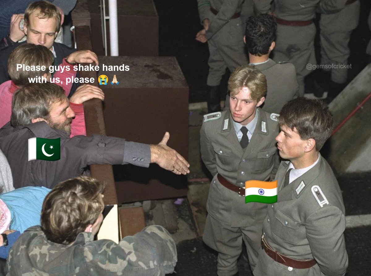 Handshake pending since 1947, review still going on.
#INDvsPAK