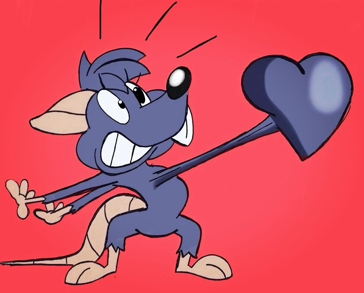Wolfie_Toon's tweet photo. BADUM BADUM BADUM

I wonder what’s wrong with her heart ❤️

A Toony fanart I did for @jengleeart 

I hope you like the fanart and I really had fun drawing your rat character Maise doing this cartoony gag.

#fanart #cartoonart #rat #anthro #cartoongags https://t.co/nh6grkaQaZ
