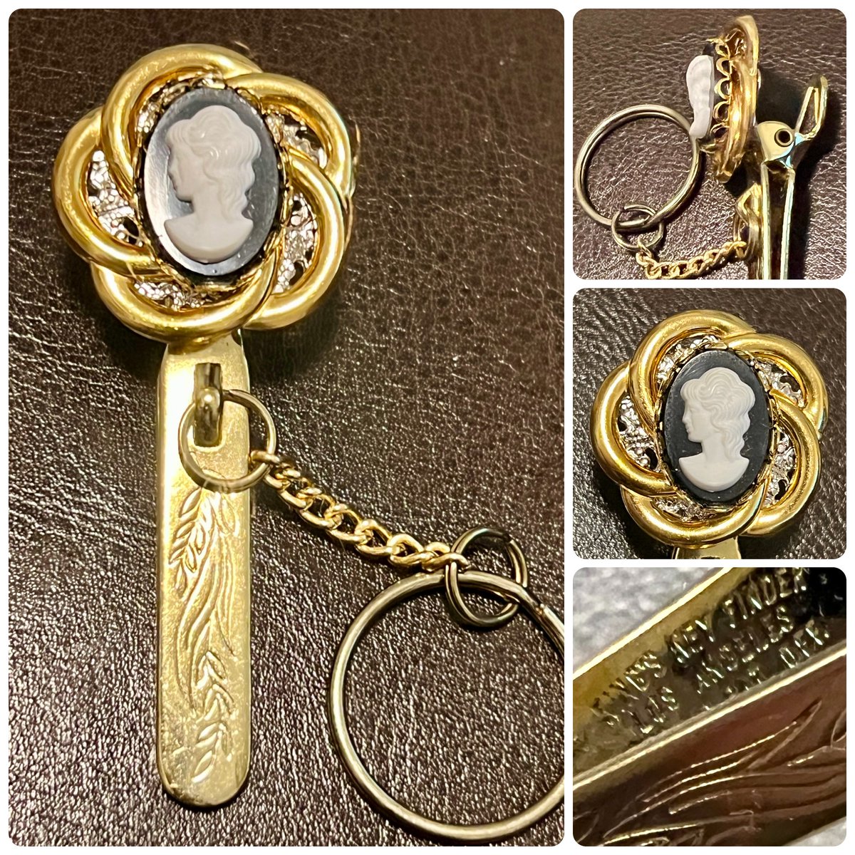 TeriE's tweet photo. UNIQUE VINTAGE ACCESSORY #Midcentury Black #Cameo Purse Clip Etched #Keyring Key Finder
https://t.co/BsfOf1N0Tm
#MidcenturyAccessories #accessories #jewelry #cameos #vintagejewelry #keyfinder #purseclip #vintagestyle #vintagefashion #vintageaccessories #MCM #collectibles #keys https://t.co/SEwqSlDUtn