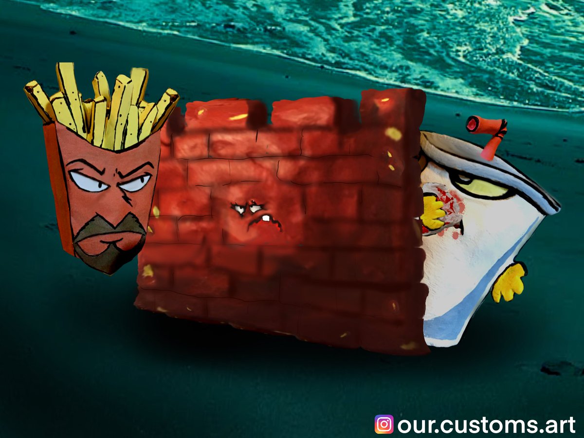 Our_Customs's tweet photo. This week we have an episode recreation of The Last One Forever and Ever (For Real This Time) (We Fucking Mean It) season 11, episode 8 where  #Frylock is dying without the power of his jewel

#athf #meatwad #mastershake https://t.co/B6ZpfIecKs