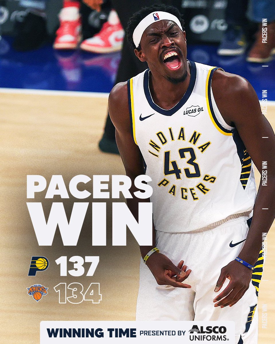 An OT win at The Garden ✔️

#PacersWin