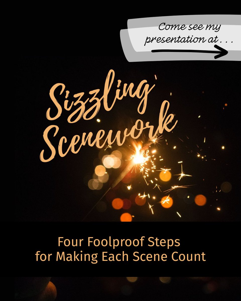 _luminousedits_'s tweet photo. We've all struggled with bland scenes, but what if we didn't have to? If you're in Utah this weekend, come see my presentation on making each scene pop. All it takes is four steps, and you'll craft a firecracker.
#LTUE #Writing https://t.co/MVZsKX1xQs