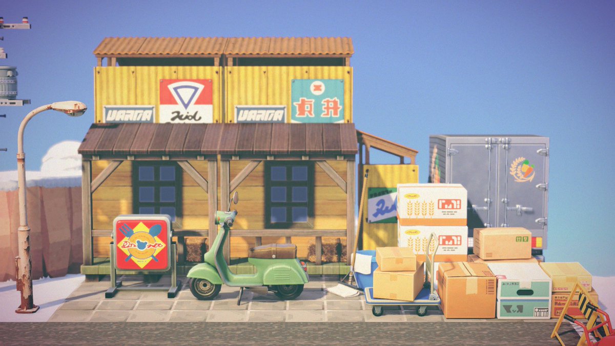isaaccrossing's tweet photo. i abandoned this idea for 5 years but now that we have creative mode, i decided to restart this idea as a slumber island because it was such a good idea! here are some builds; will update more as i build my camp half-blood themed island once again #AnimalCrossingNewHorizions #PJO https://t.co/KHghST4nQb