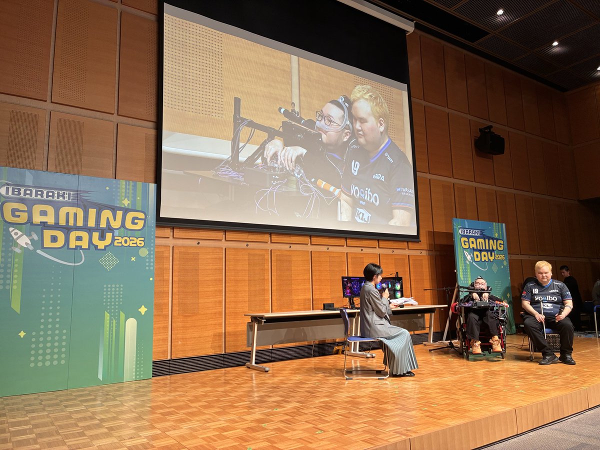 IBARAKI GAMING DAY 2026 にて、
Jeni とNAOYA の登壇「バリアフリーeスポーツの取組〜可能性にバリアはない」スタートしました！

<a href="/Iba_gaming_day/">IBARAKI GAMING DAY【公式】</a> 
#IGD2026