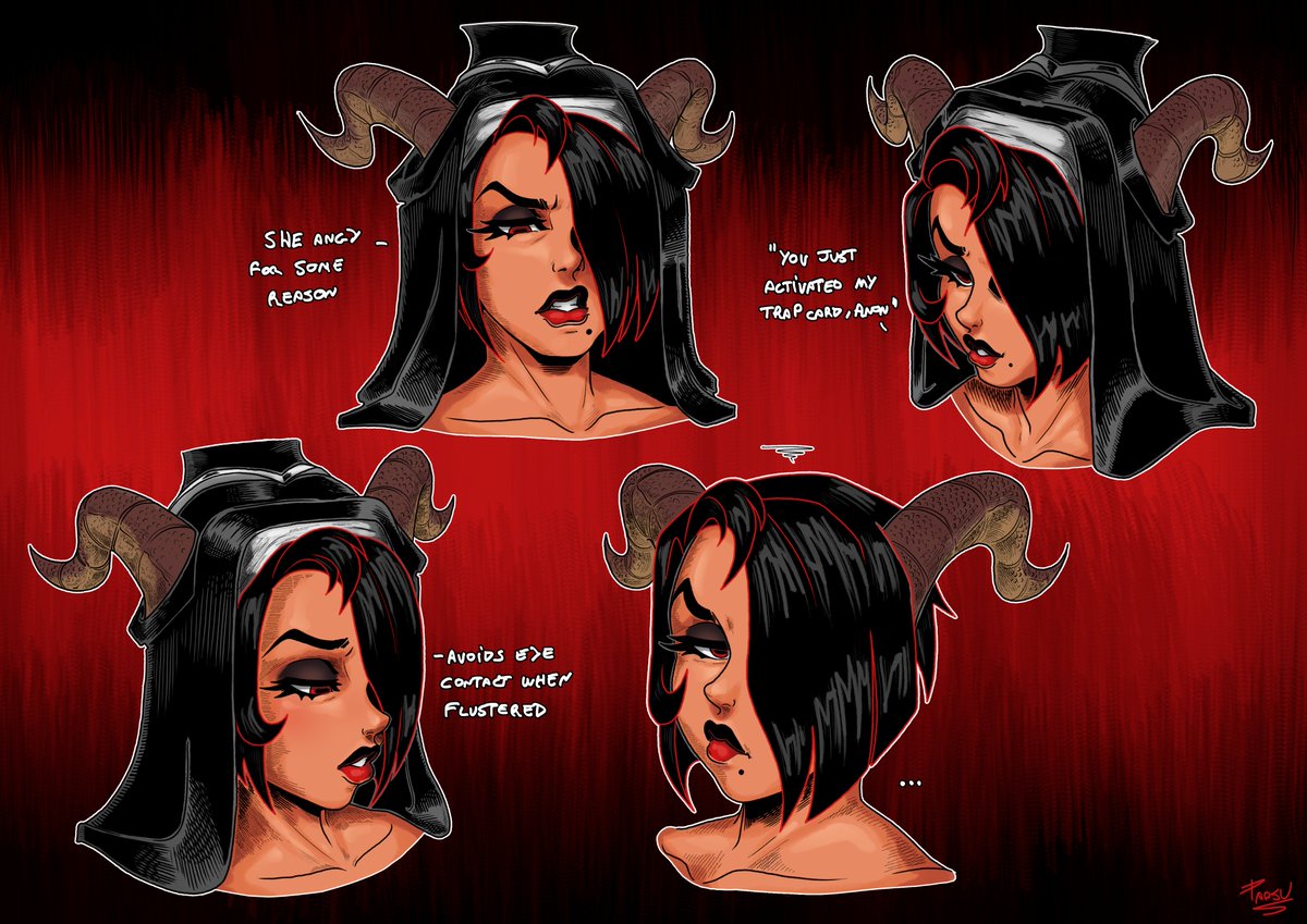 Finally finished my OC ref sheet! 🐐