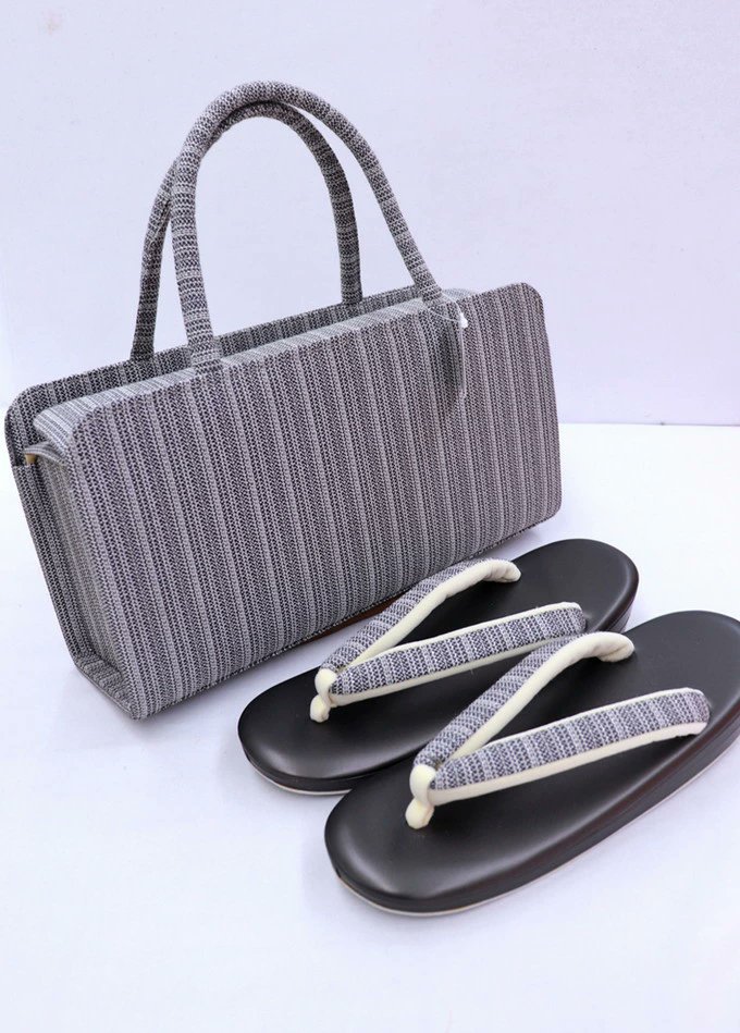 一輪館】利久バッグ・草履セット【新品】◇草履サイズ（実寸約23.0cm