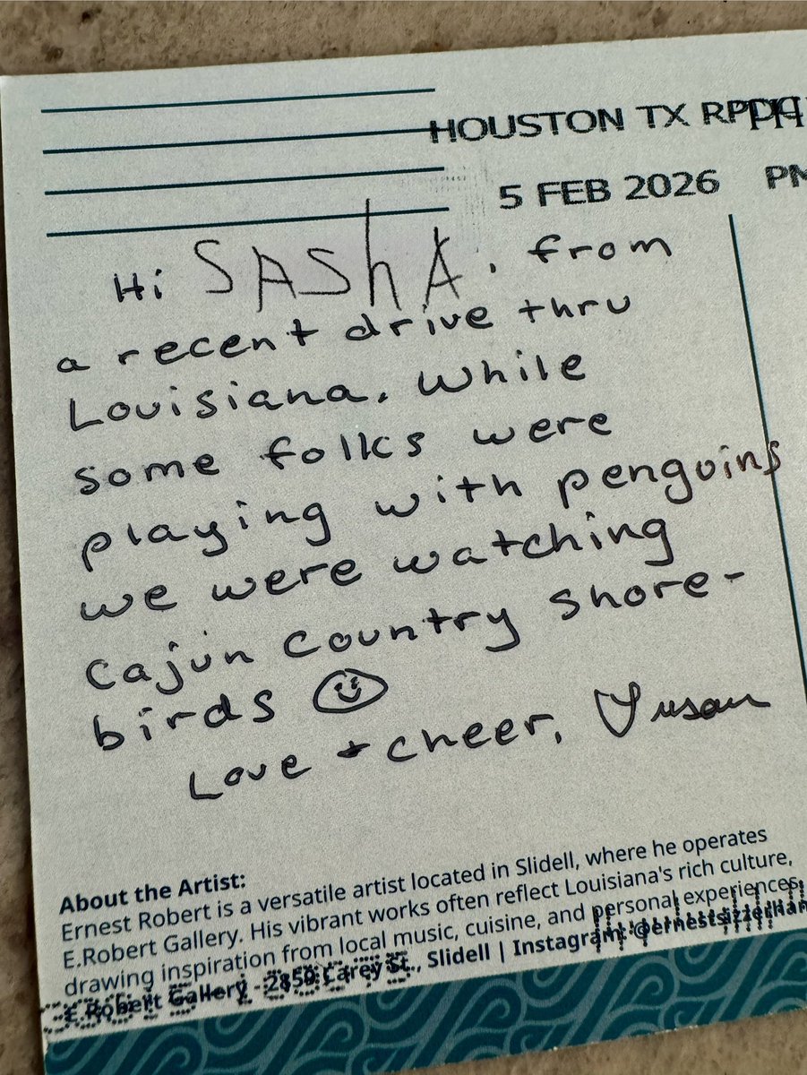 SashaEats's tweet image. I LOVE getting postcards from friends’ travels 🫶🏼

Thank you, Susan 😻📿📮🎭⚜️💙

#Postcrossing #SnailMail #postcards