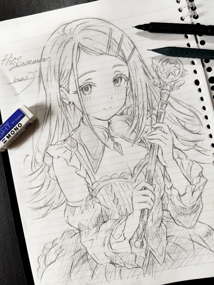 yamabuki3377's tweet photo. 構図原画の篠澤広ちゃんです🥰
���マスの魔法シリーズです
#学マス
#篠澤広 https://t.co/SduCc2Z610