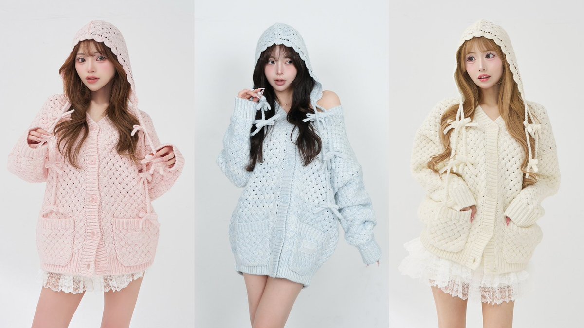 コーデのアクセントにぴったりなボンネット🏳️‍⚧️🎀 淡いカラーが