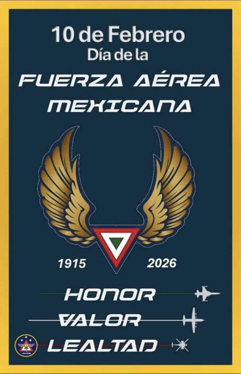 Felicidades, a los Honorables integrantes de nuestra Gloriosa Fuerza Aérea Mexicana. Gracias a todas y a todos por cuidarnos!!! Que Viva México!!🇲🇽 Gracias Presidenta <a href="/Claudiashein/">Claudia Sheinbaum Pardo</a>