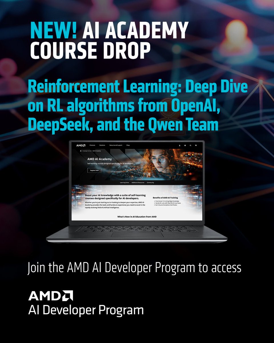 New AI Academy course drop! Our latest AI Academy course breaks down RL ...