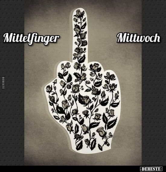 Mooorscheeee alle miteinander! 👋😁
Lasst uns gemeinsam und in Würde den 
#Mittelfingermittwoch 
begehen. 😎
Schicken Tach wünsche ich Euch! 🫶☕🍀