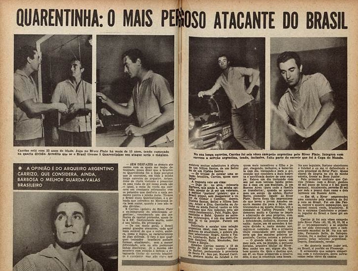 Nesse 11 de fevereiro se completam trinta anos sem Quarentinha, o maior artilheiro do Botafogo - e avaliado em 1960 como "o mais perigoso atacante do Brasil" por Carrizo, maior goleiro sul-americano do século XX.