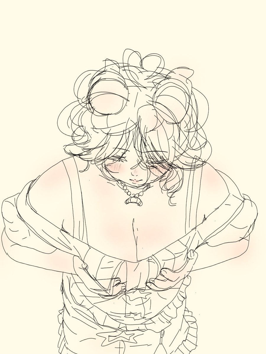 Este dibujito se me hace tierno dentro de lo que cabe, debería pasarlo a limpio? 
Igual pienso hacer más bocetos