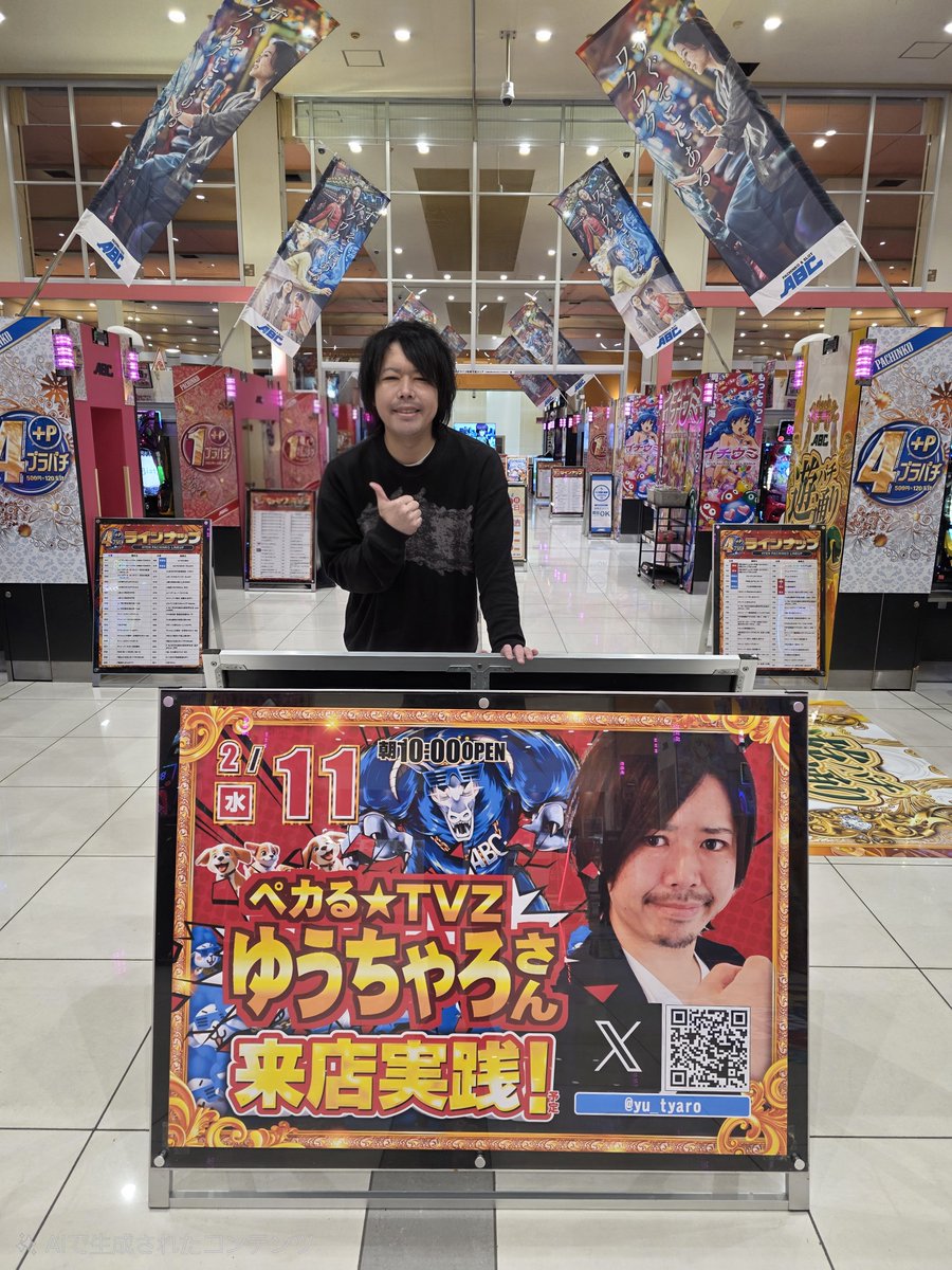 ABC笛吹石和店です！ ㊗️2月11日（水）㊗️ 🔶ペカる☆TV Z🔶 ゆう