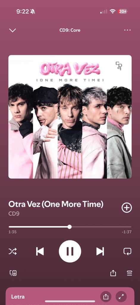 SofiaMartinez_S's tweet photo. #CD9ISBACK
OTRA VEZ IS OUT NOW💗🎟️ https://t.co/BpsVXVtqWG