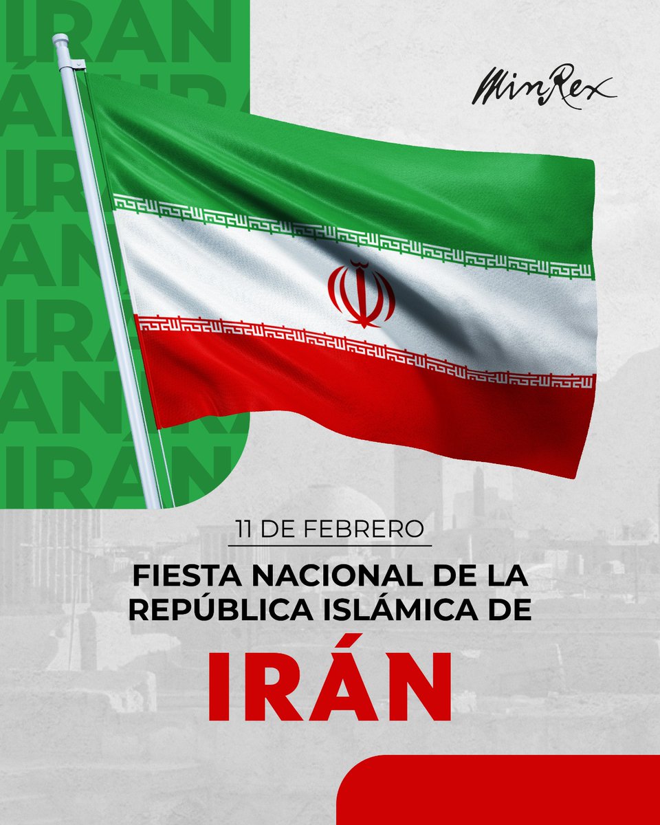 Con motivo del Día Nacional de la República Islámica de #Irán 🇮🇷, #Cuba extiende cordiales felicitaciones.
 
Que esta fecha sirva para ratificar la voluntad de continuar fortaleciendo los lazos de amistad y cooperación que unen a nuestras naciones.