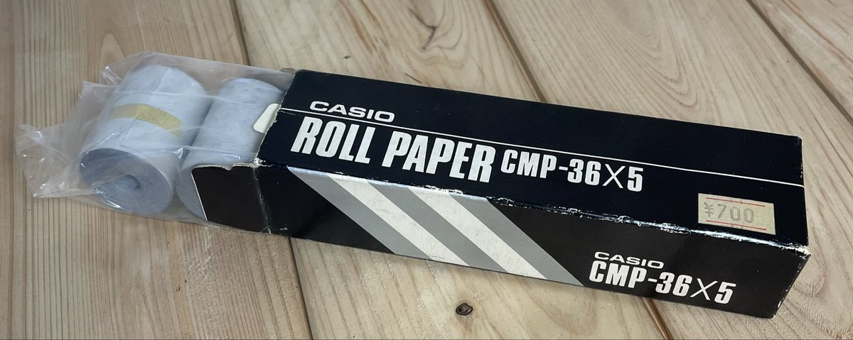 <a href="/swartz_de/">Rick Swartz</a> The model name of the roll paper used in the CASIO FP-10 is "CMP-36." The SHARP product roll paper "EA-22R" can also be used with the FP-10. The "EA-22R" is still occasionally listed on Yahoo! Auctions.