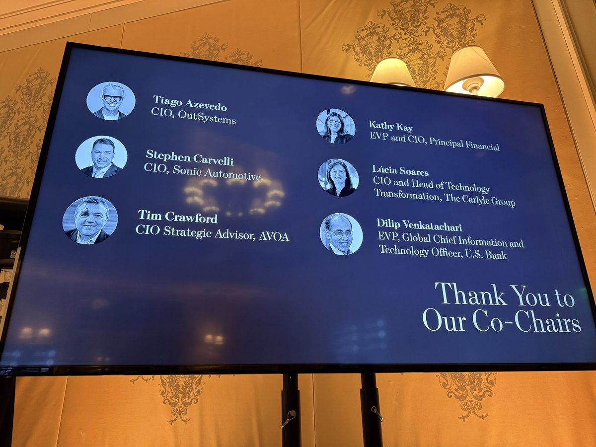 tcrawford's tweet photo. Honored to co-chair the @WSJ Technology Council Summit. 

#CIO #Leadership #WSJTech https://t.co/frnfGfX2L5