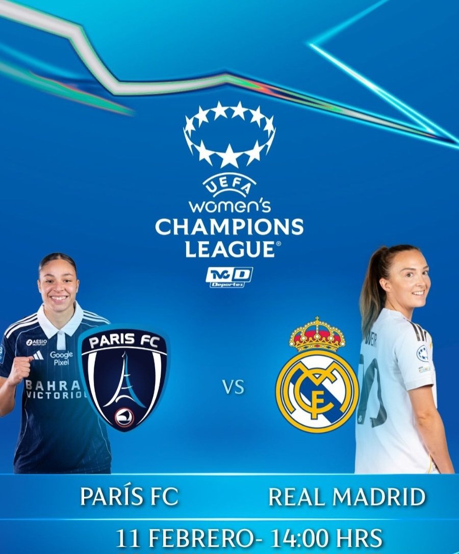 TVCDeportes's tweet image. UEFA WOMEN’S CHAMPIONS LEAGUE 

Sigue los Play - offs del mejor torneo de futbol femenil con el partido de @parisfc_feminines vs @realmadridfem ⚽️🔥

🗓11 febrero
⏰️14:00 hrs
📺 303 @megacable 575 @totalplaymx y 348 @dishmx
🎤 @monifdc y @chavagoltv

 #ucl #wchampionsleague