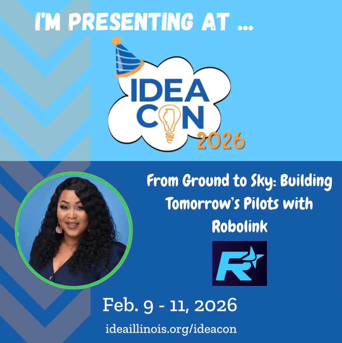 Robolinkinc's tweet photo. The exhibit hall may be closed, but there’s still a chance to learn about #CoDroneEDU at #IDEAcon!
Make sure to stop by @TamsTechBytes’s session tomorrow, 2/11, at 9:45 💙 https://t.co/O7jZ4xcTee