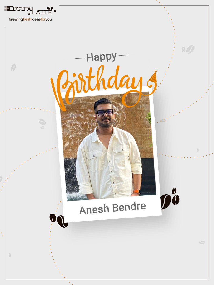 DigitalLatte's tweet photo. Join us in wishing Anesh Bendre a very happy birthday 🎉🥳🎂.

May he keep brewing happiness and success.
.
.
#LatteCelebrations #BirthdayWishes #AgencyLife #DigitalAgency https://t.co/2QaZDqNpWI