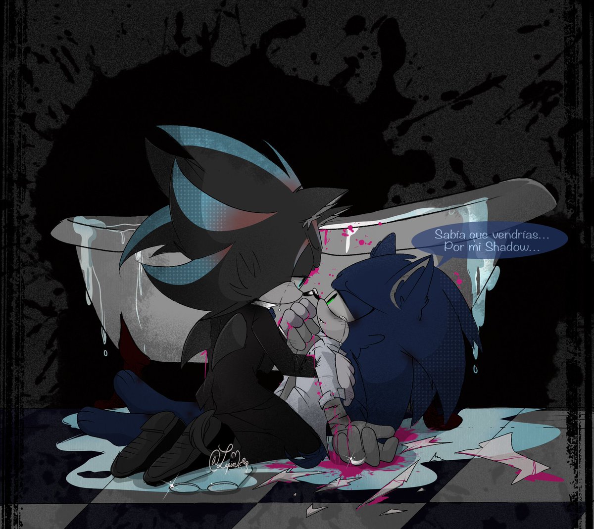 Le_Pettit_Lapin's tweet photo. El amor podia curarlo todo... pero también romperlo ....💔

( Falso spoiler o talvez What if? Dónde fue Mephiles y no Shadow quien lo encontró)
No voy a negar amo este fanfic de mi querida amiga @UnCactus22
(Aquí pueden leerlo)

https://t.co/pOJea8di7k

#Sonadow #mephilesthedark https://t.co/iKHOaAxRIf