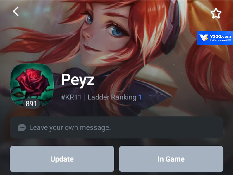 vsggcom's tweet photo. Xin chúc mừng T1 Peyz đã leo lên top 1 server Hàn! 🎉
#T1 #Peyz #lol #LMHT https://t.co/ReDGX1zw5L