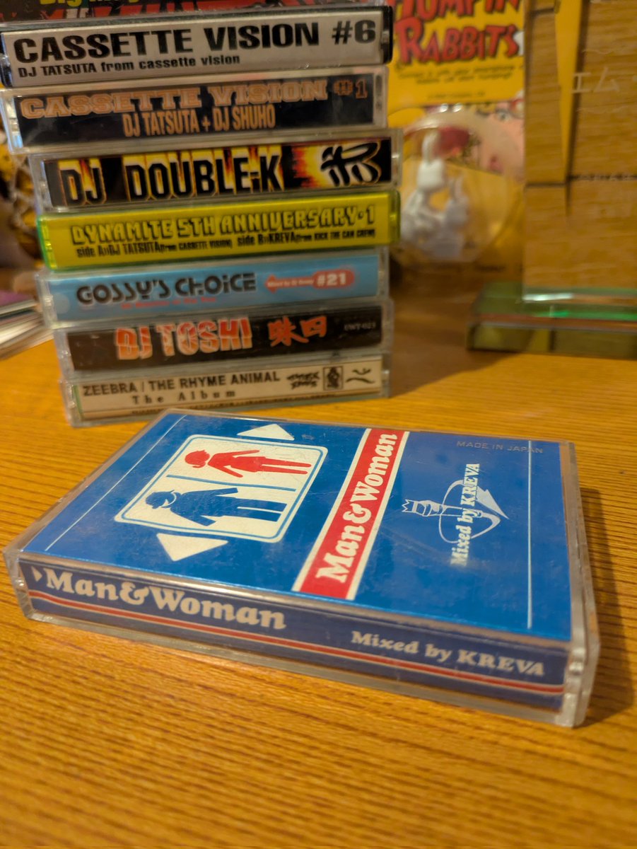 mlinadj's tweet photo. KREVAの幻のミックステープ「Man&amp;Woman」
私のレーベルから出す予定が、ちょうどミックステープが渋谷界隈で売れすぎててレコード会社的にグレーだろと問題になってきた頃で、収録されている曲もビッグネームが多かったため、作ったもののプロモと極一部での手売りに近い販売のみになり、超レアです。 https://t.co/atbGnlwyHH