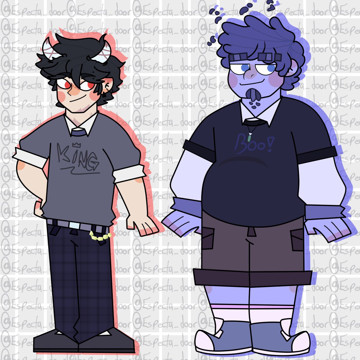 Mis bebitos en estilo desventura y actualizacion de diseño uwuw
#dctwt #oc