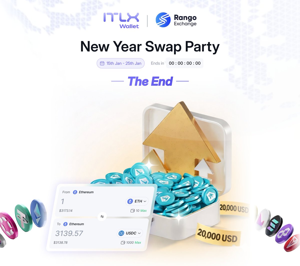 itlx_defi's tweet photo. 🚀 OFFICIAL: ITLX x @RangoExchange NEW YEAR SWAP PARTY - FINAL RECAP 🚀

The ITLX x @RangoExchange New Year Swap Party has officially come to an end - and what a run it’s been. What started as a New Year campaign quickly turned into a massive global race powered by one of the most active communities we’ve ever seen.

🔥 Campaign highlights
• 3M wallet addresses recorded, marking an incredible level of participation across chains
• Millions of swaps and referrals executed as users competed to climb the leaderboard
• A true showcase of cross-chain trading at scale, powered by ITLX Wallet and Rango

📢 Important notes
• The official Top 100 winning wallet addresses are publicly listed below
https://t.co/gtZiUq16eb
• We will give rewards back to your connected ITLX wallet addresses, no need to claim manually.

Thank you to every Linker who swapped, referred, and pushed this campaign to new heights. This may be the end of the race - but it’s only the beginning of what’s next for ITLX.
---------
ITLX New Year Swap Party - Supported by @RangoExchange
📅 Duration: 16th Jan - 10th Feb
📍 Format: Swap Competition + Referral
📍 Platform: https://t.co/OpbQ45PXKl

#ITLX #ITLG #ITL