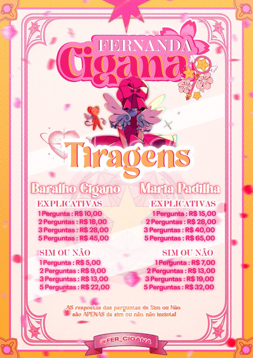 Agenda aberta para tiragens!!

Aceito pix e paypal!!